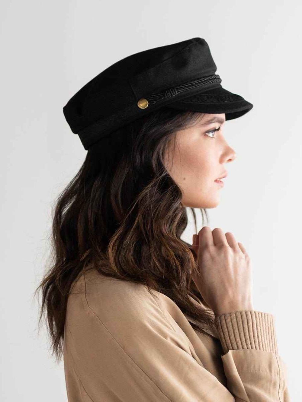 Gigi Pip Lieutenant Cap Black